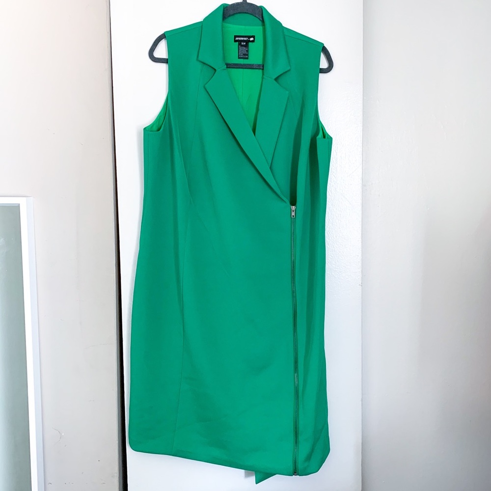 Jay Godfrey Green Zipper Dress